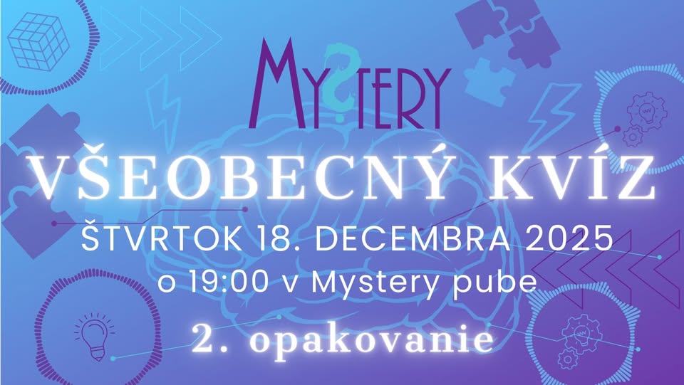 Decembrový Mystery všeobecný kvíz - 2. opakovanie