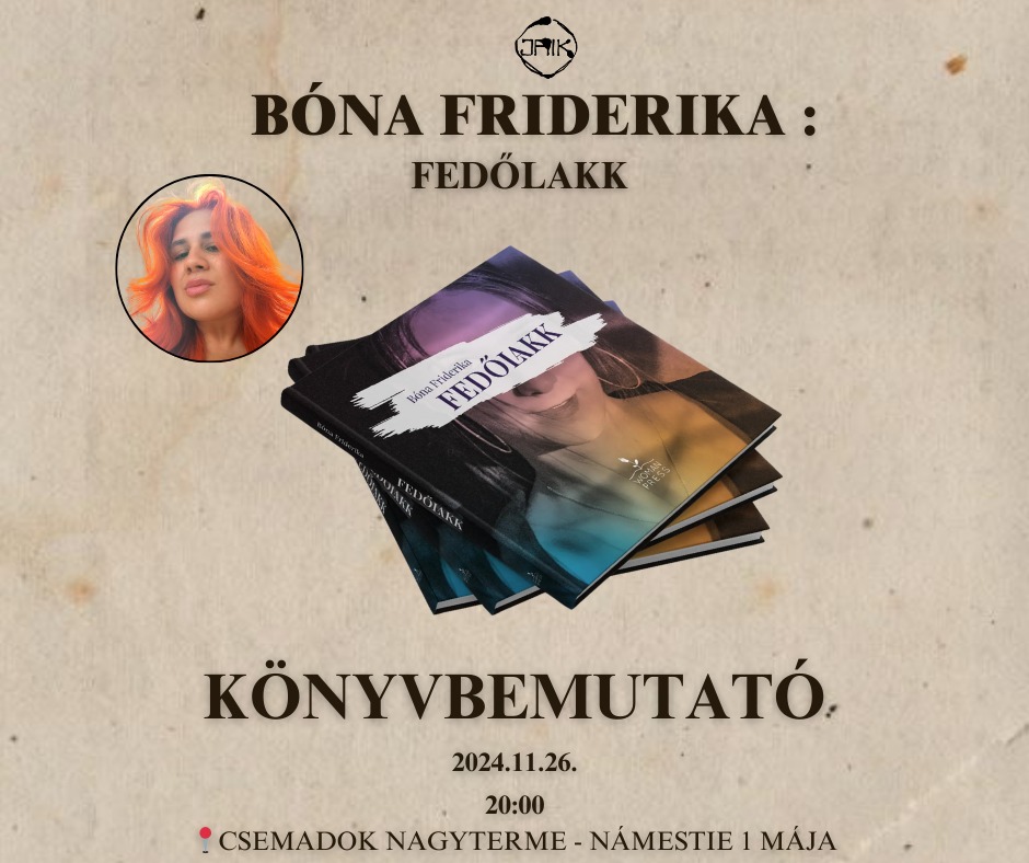 Fedőlakk | Könyvbemutató Bóna Friderikával
