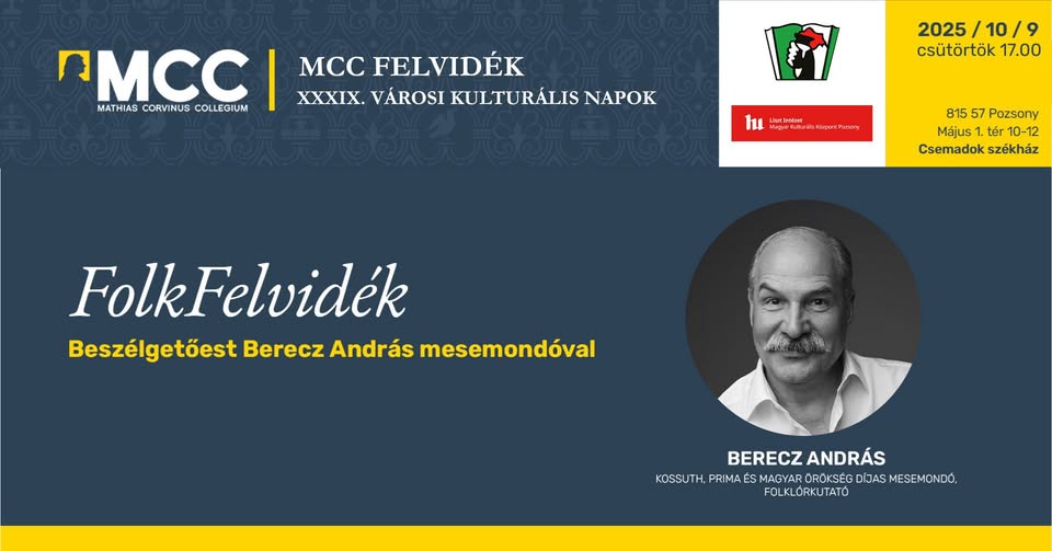 MCC in Bratislava! Folk Highlands - Talking with András Berecz storyteller