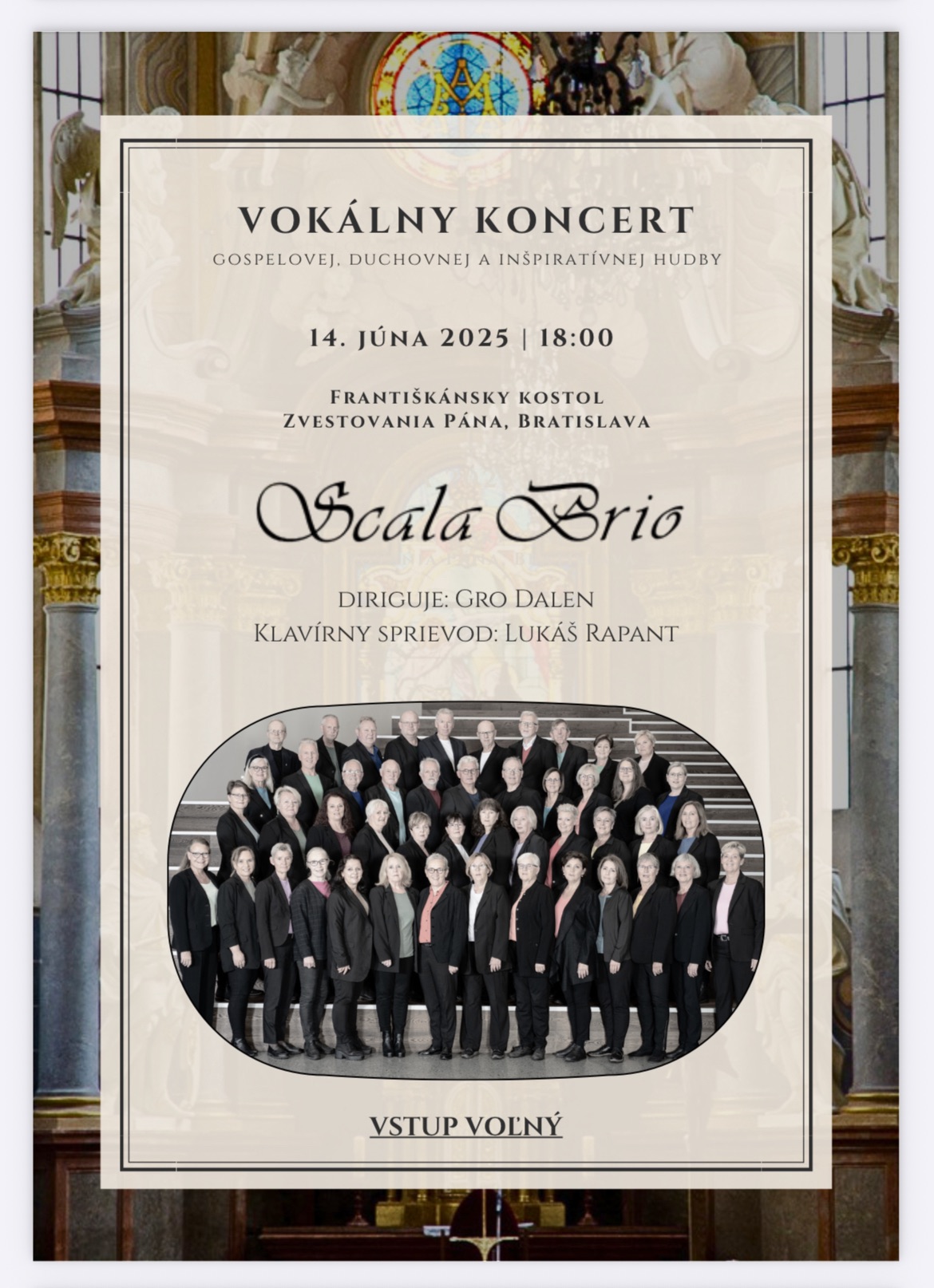 Kirkekonsert i Bratislava