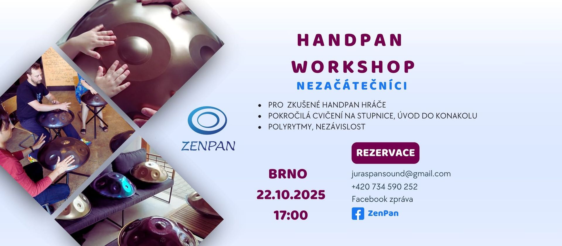 Handpan workshop Brno - Nezačátečníci