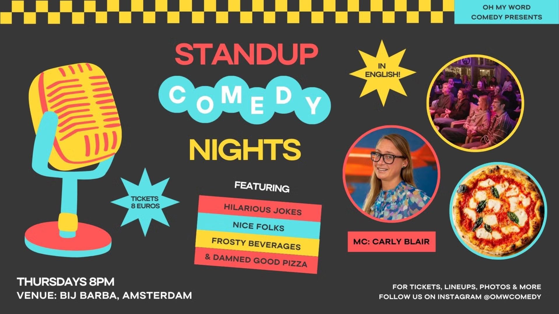 Oh My Word, a standup comedy night in English
