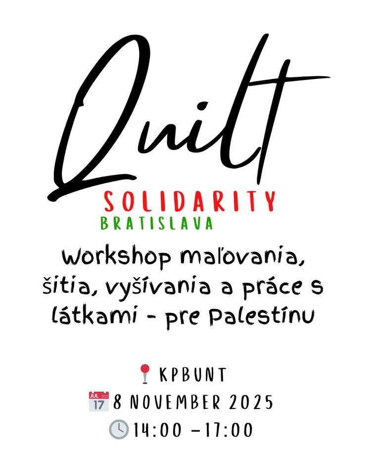 Quilt solidarity-Bratislava  (workshop)