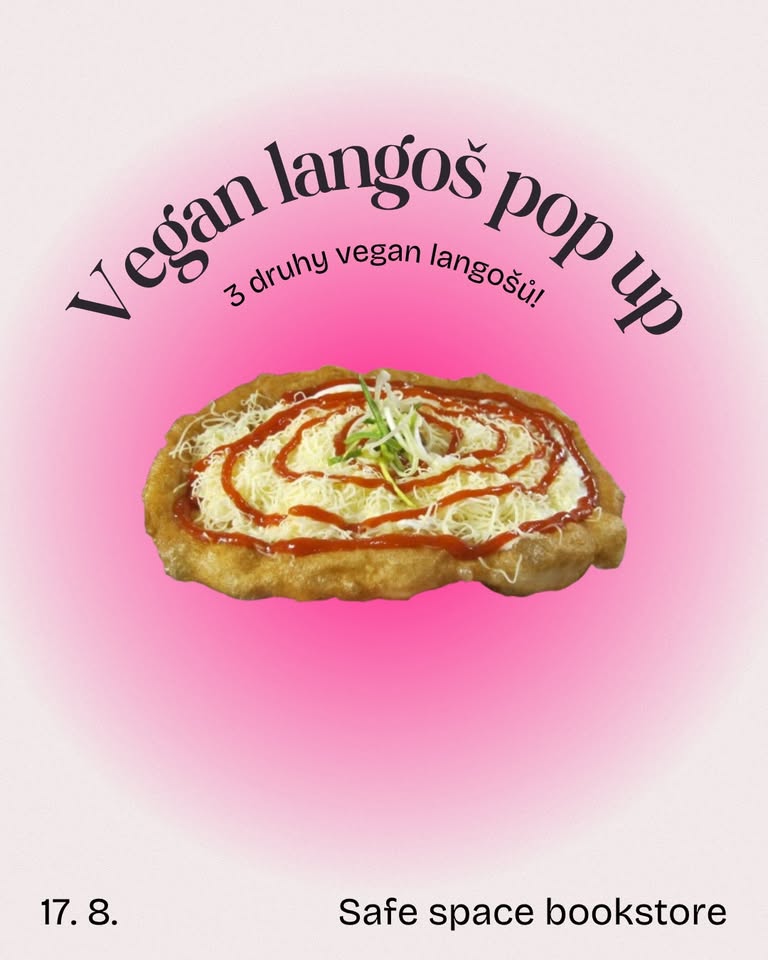 Langoš pop up in Safe space bookstore