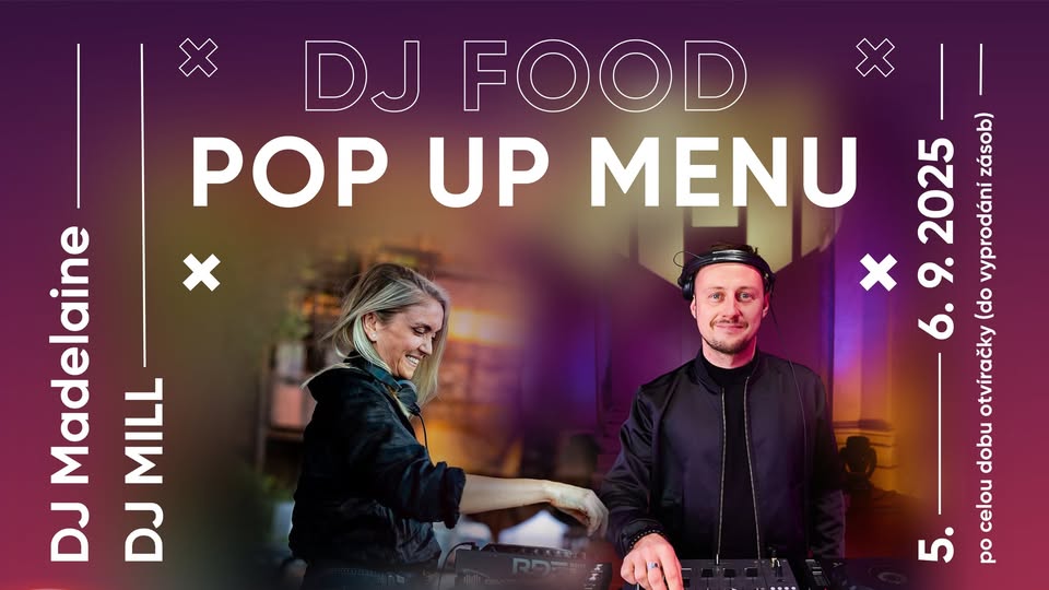 DJ POP  FOOD MENU // Madelaine + MILL  // Wine bar VínoProsím