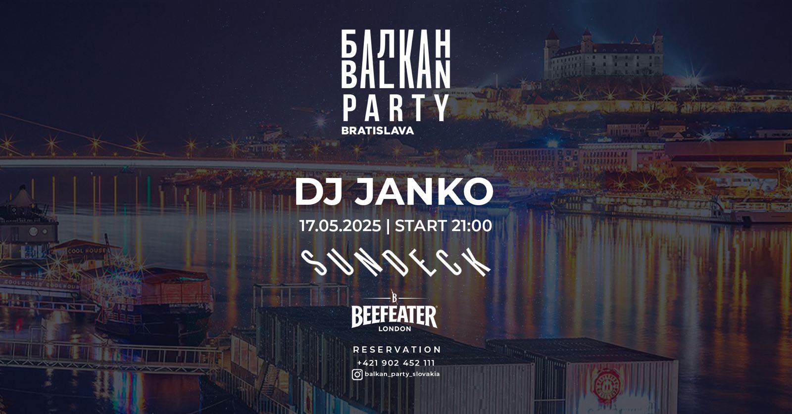 Balkan Party Bratislava | DJ Janko | Sundeck