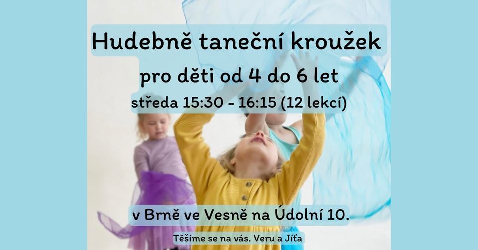 Hudebně taneční kroužek v Brně pro děti od 4 do 6 let