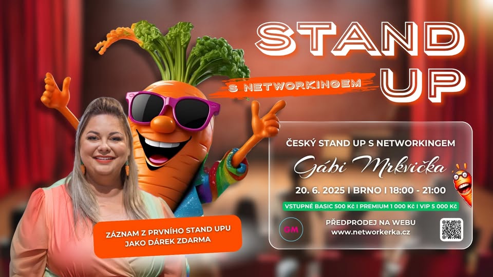 STAND UP GÁBI MRKVIČKA S NETWORKINGEM