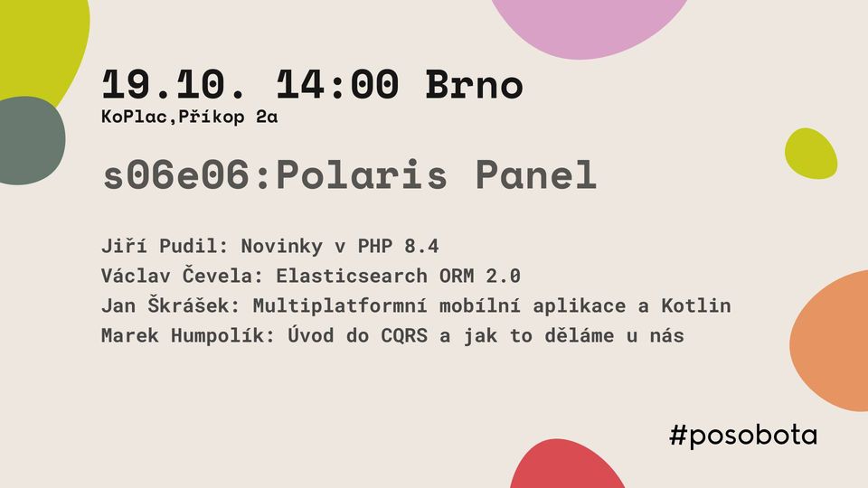 #posobota - s06e06 - Polaris Panel - Brno