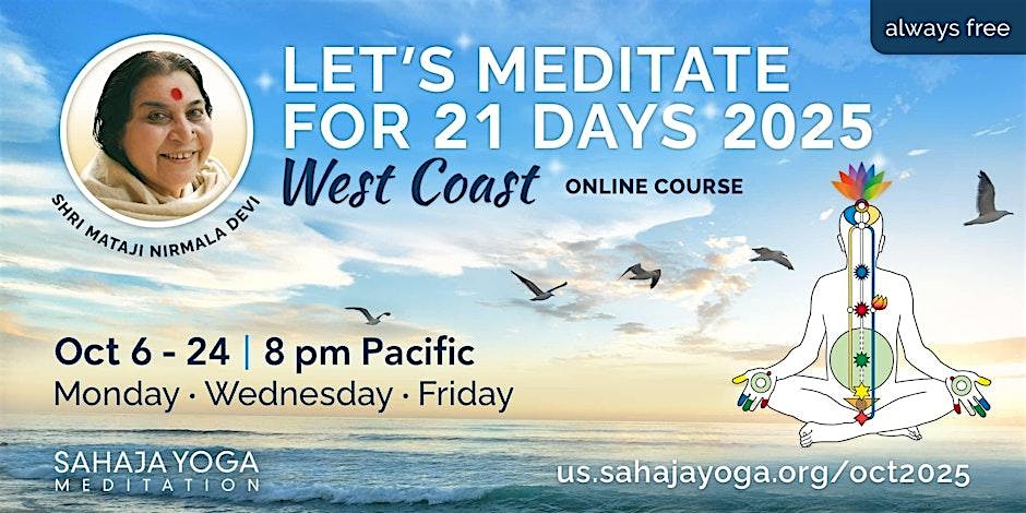 Vancouver: FREE 21-Day  Meditation Course - West Coast