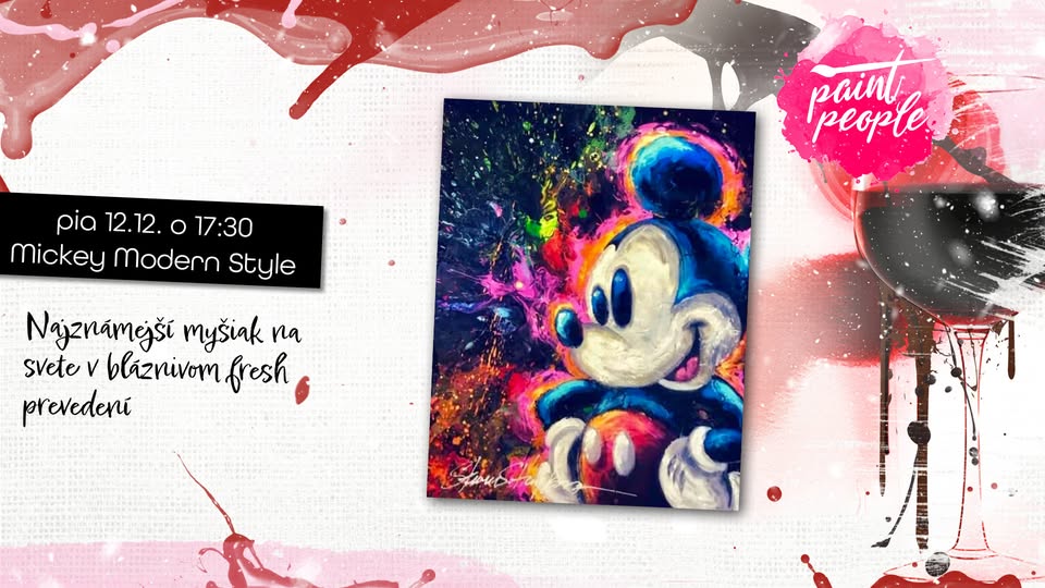 Mickey Modern Style - Maľuj s PaintPeople