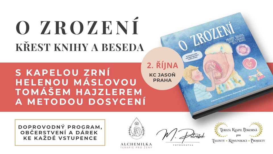 Křest knihy O Zrození a beseda