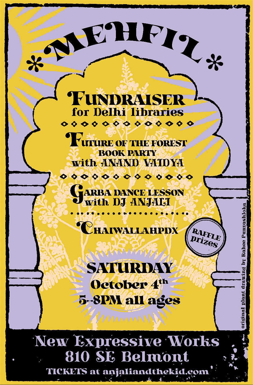 MEHFIL Fundraiser for Delhi libraries w/ DJ Anjali & Anand Vaidya