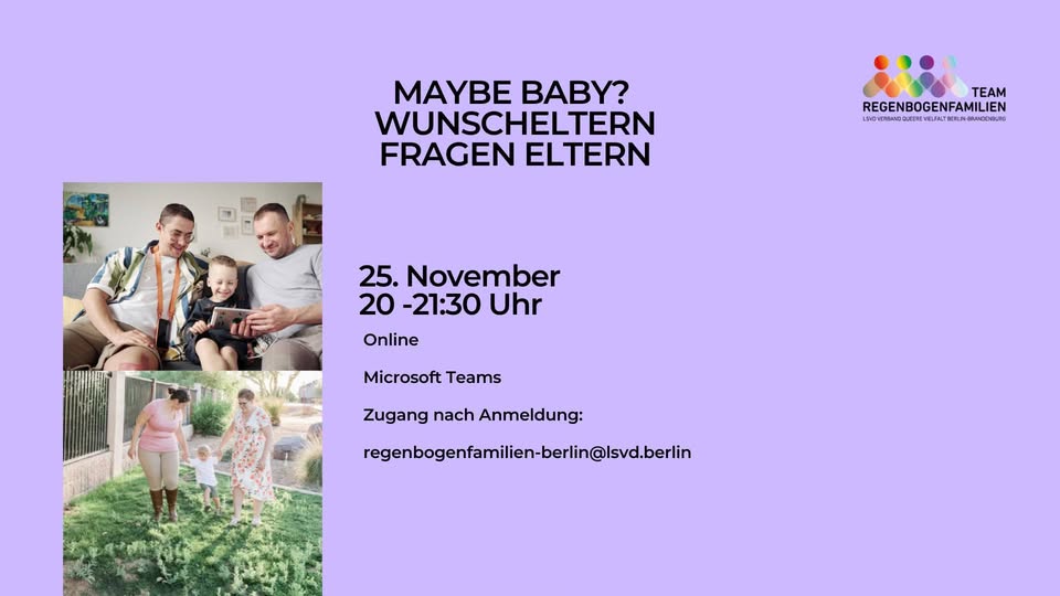 Maybe Baby? Wunscheltern fragen Eltern (Online)