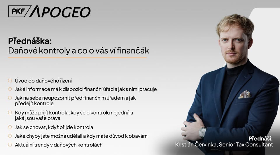 📢 Daňová kontrola? Buďte připraveni, ne překvapeni s PKF APOGEO!