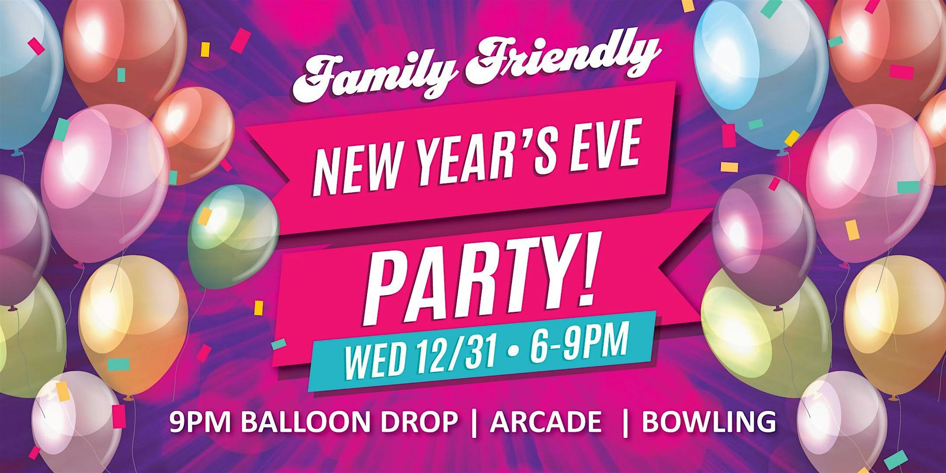 New Year's Eve at Grand Central Bowl - Family Fun!