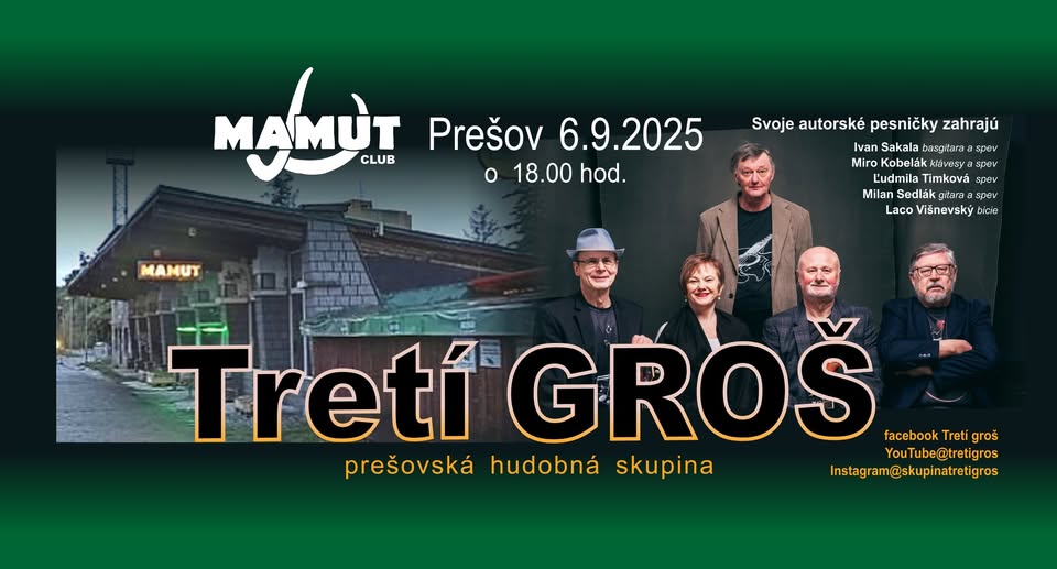 Tretí groš v Mamut Club Prešov
