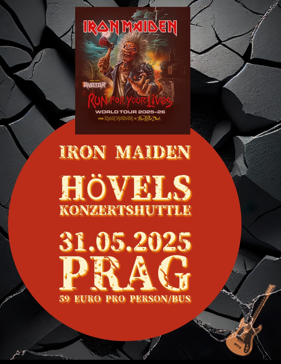 IRON MAIDEN KONZERT-SHUTTLE