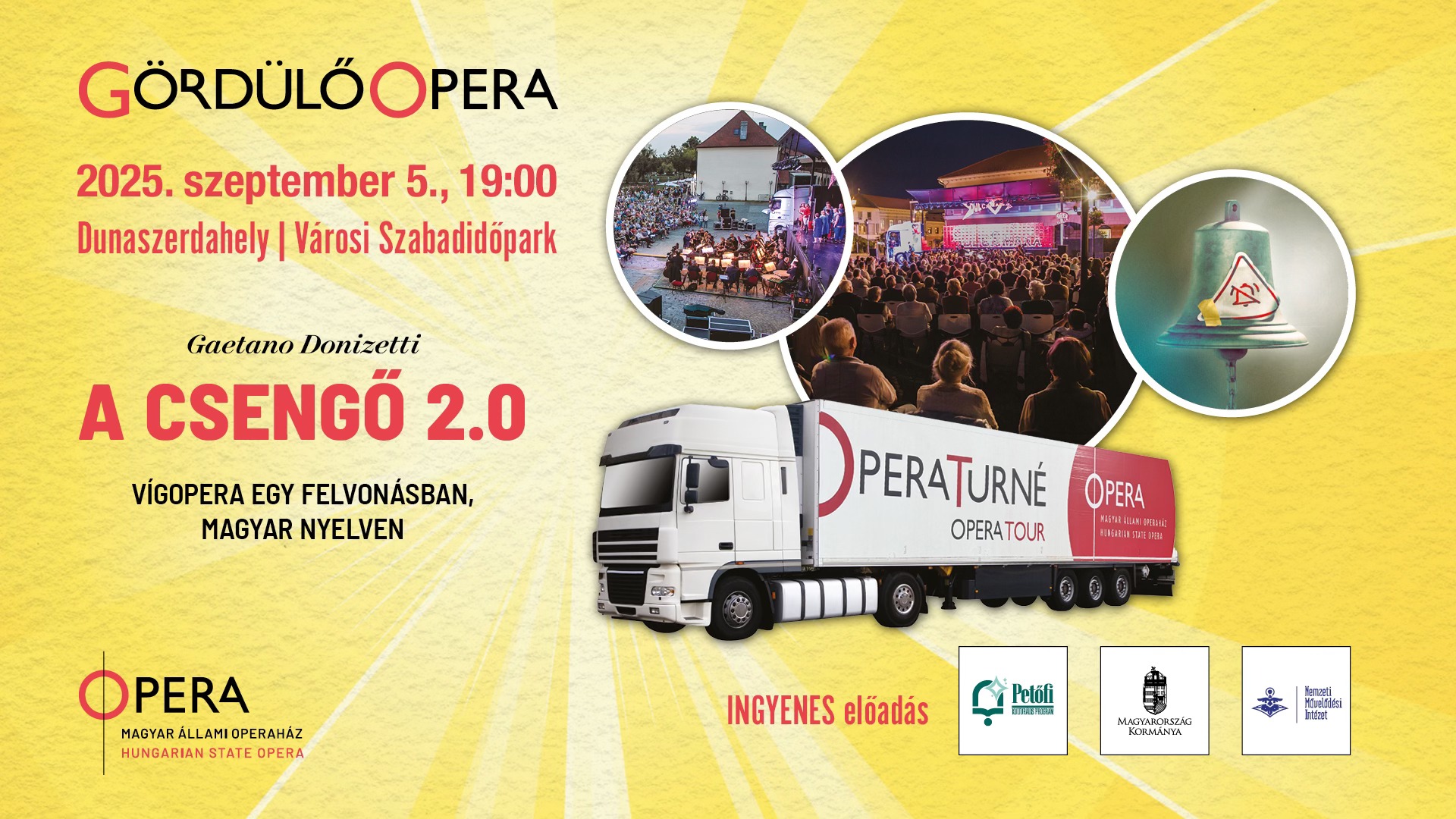 Gördülő Opera - INGYENES előadás Dunaszerdahelyen!