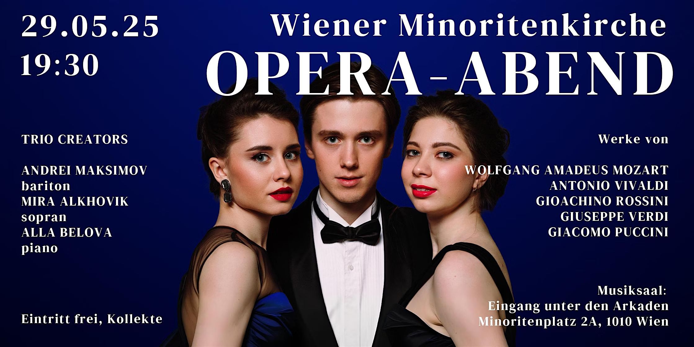 Opera-Abend im Musiksaal der Minoritenkirche