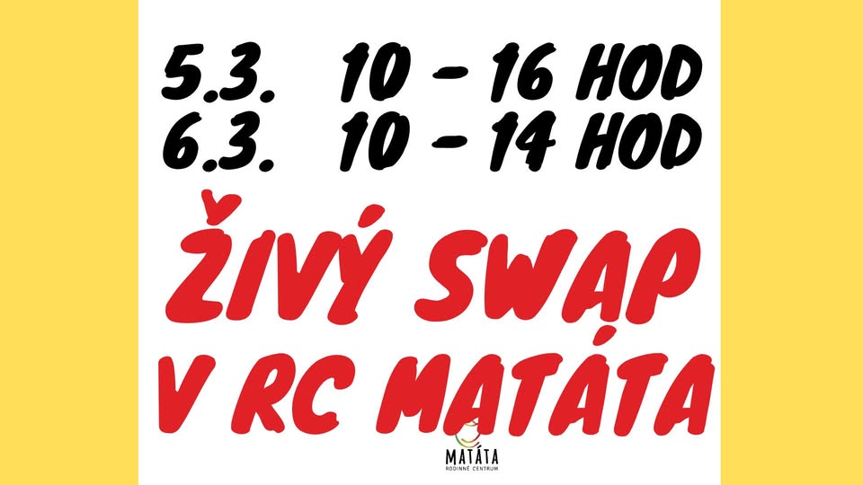 Jarní ŽIVÝ SWAP v RC Matáta