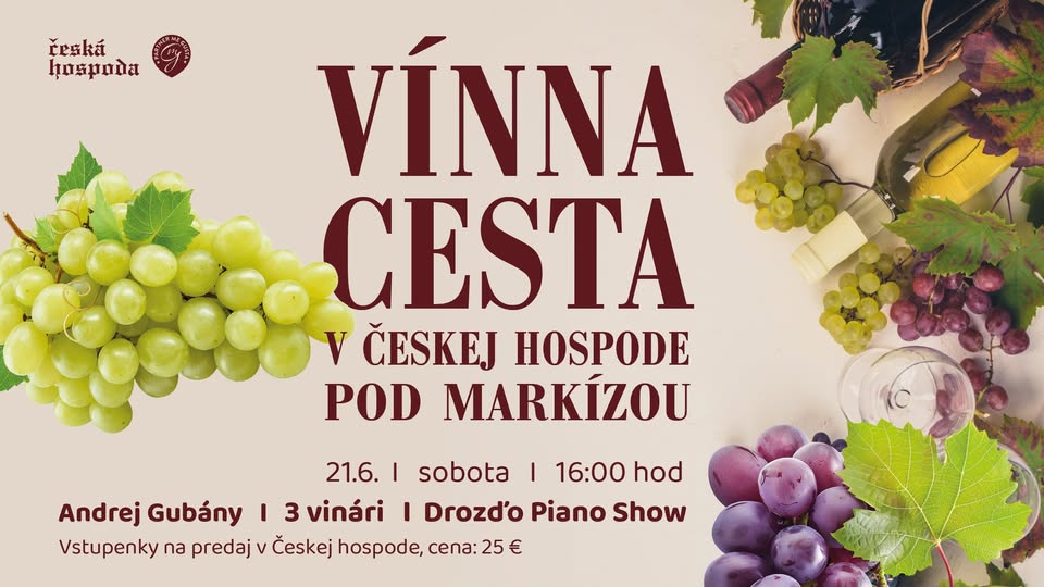 VÍNNA CESTA v Českej hospode POD MARKÍZOU 21-6-2025