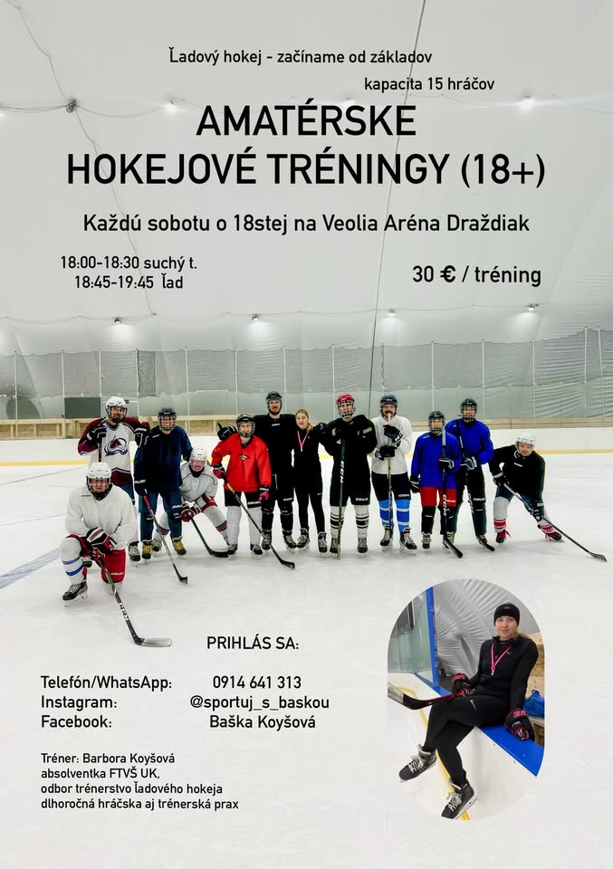 hokejové tréningy s Baškou