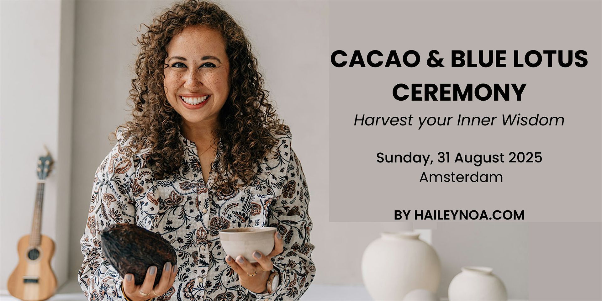 Cacao & Blue Lotus Ceremony (Sunday, August 31, 2025)