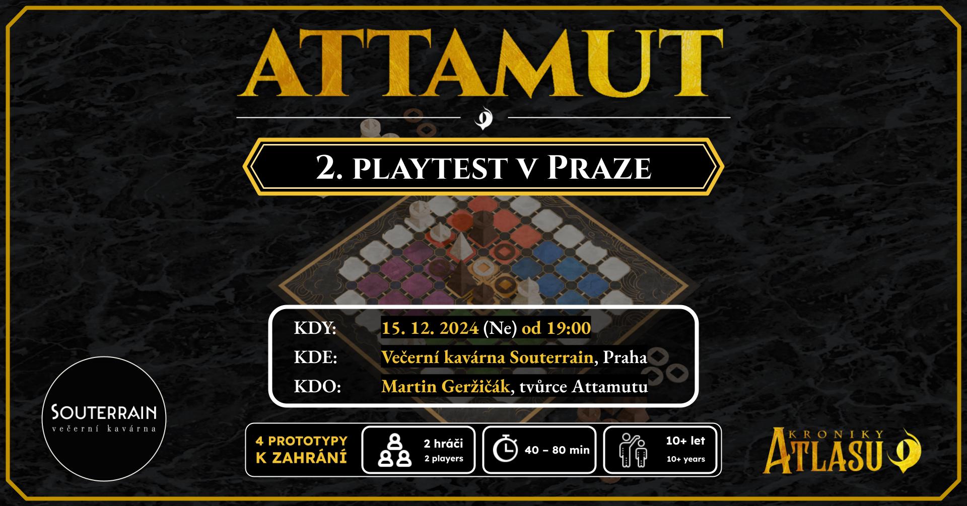 Attamut – playtest deskové hry v Praze!