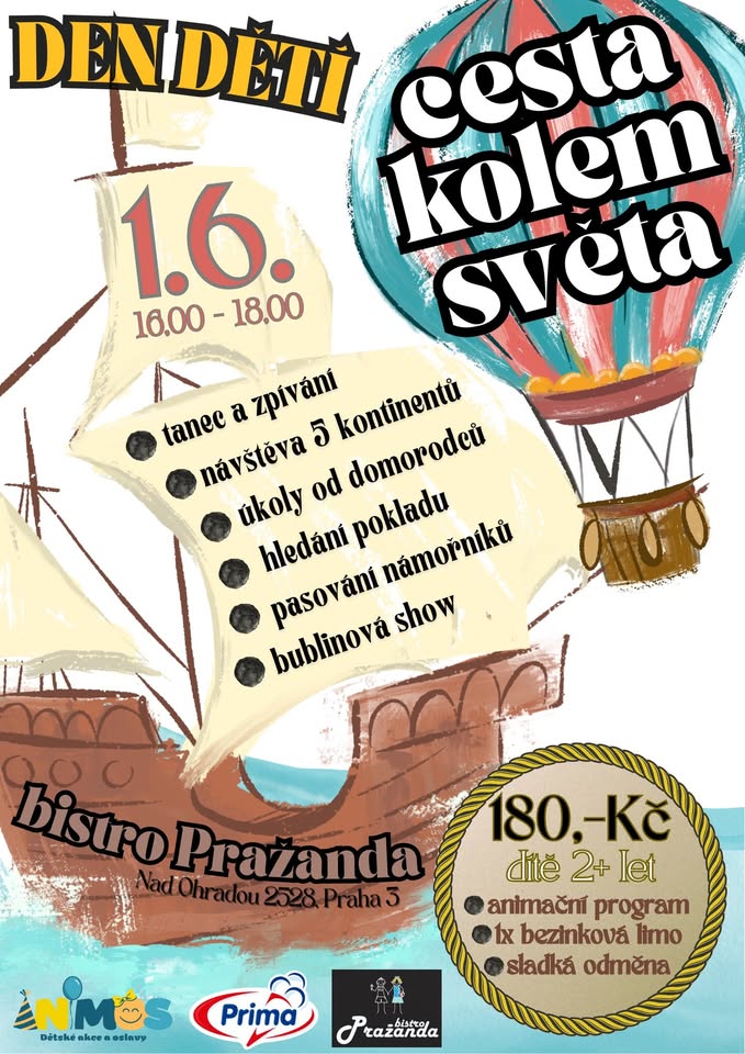 🎈 Den dětí na Pražandě: CESTA KOLEM SVĚTA 🌎