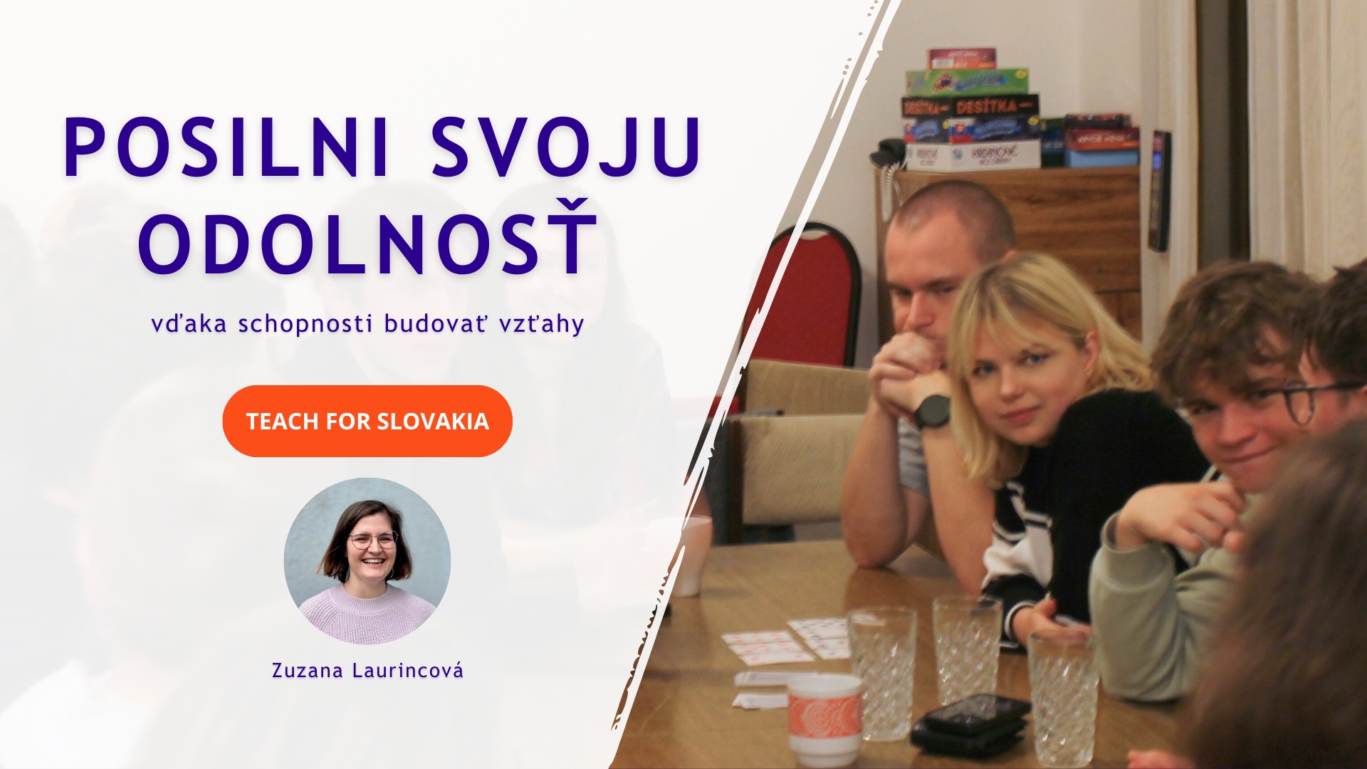 Pondelkové stretko: Posilni svoju odolnosť vďaka schopnosti budovať vzťahy (workshop)