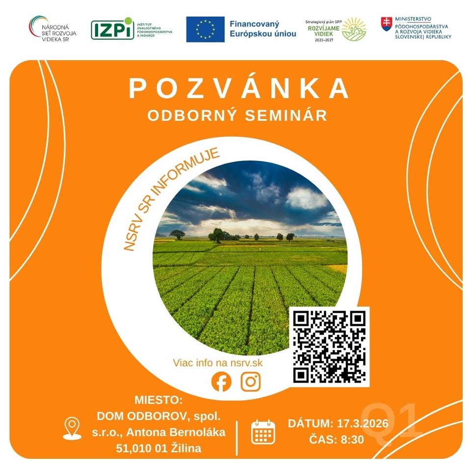 RP ZA - Seminár „Ekologické poľnohospodárstvo v nadväznosti na SP SPP 2023 - 2027“