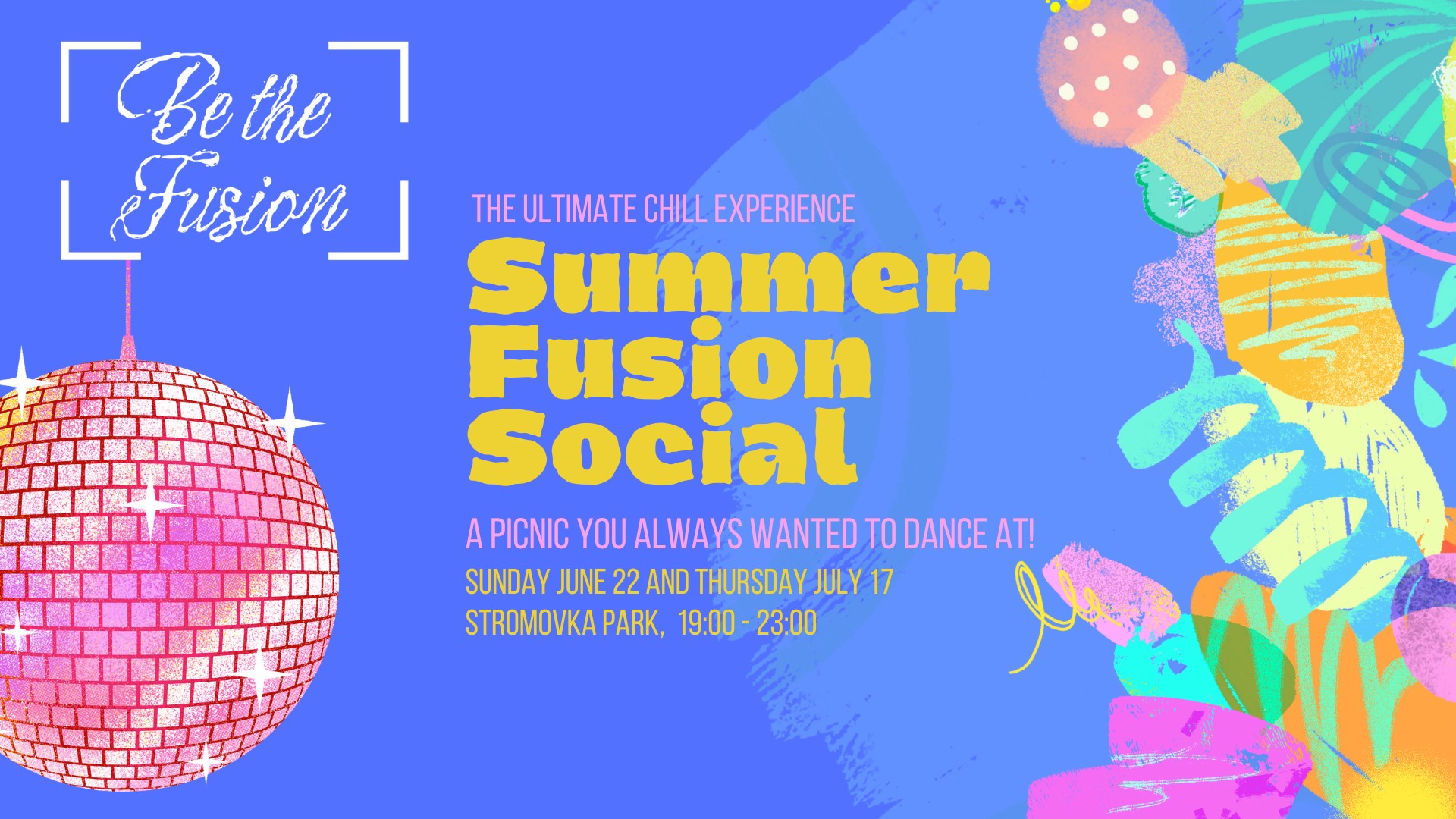 Summer Fusion Social. Your dreamy dance picnic.