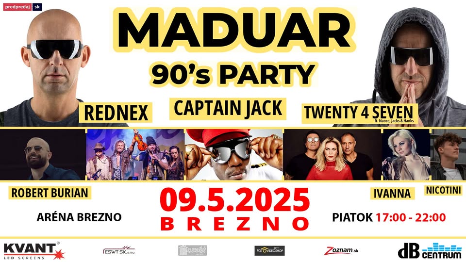MADUAR 90’s PARTY - Brezno
