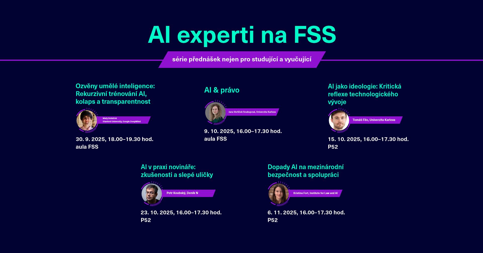 AI experts at FSS - a series of lectures