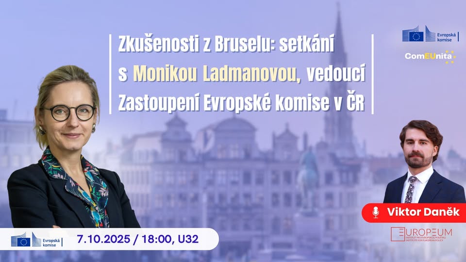 Zkušenosti z Bruselu: setkání s Monikou Ladmanovou, vedoucí Zastoupení Evropské komise v ČR  🇪🇺