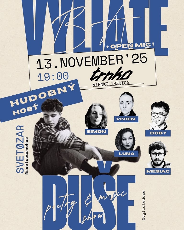 VYLIATE DUŠE | poézia a koncert v Trnku