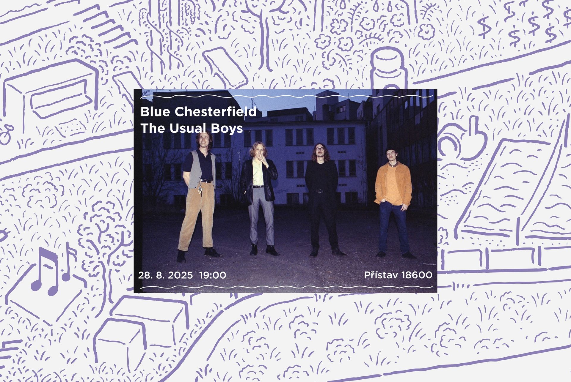 Blue Chesterfield + The Usual Boys (DE)
