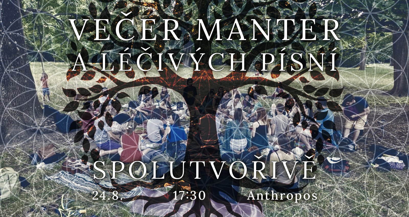 Večer manter a písní, spolutvořivě ☯️💛 Evening with mantras and songs 🎻🌳