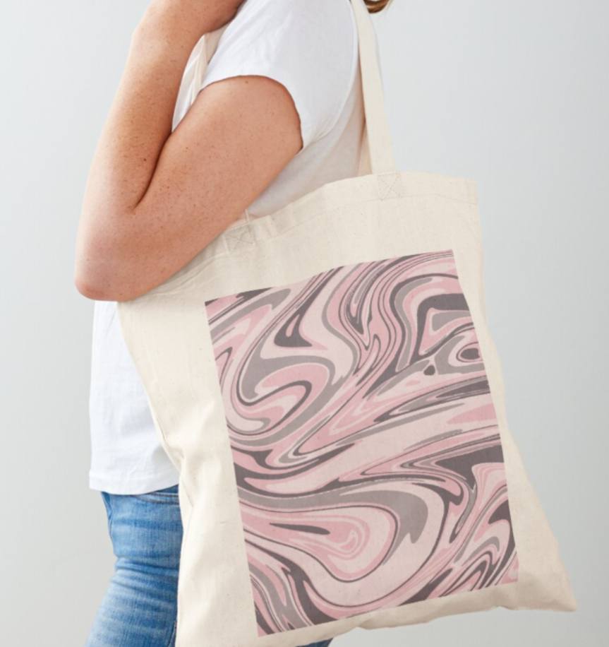 Fluid Art on Tote Bag