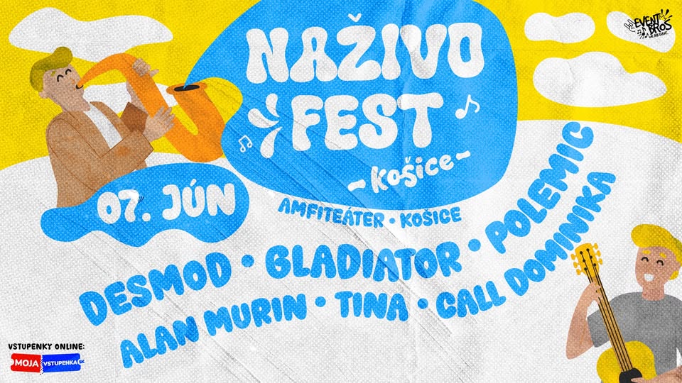 NAŽIVO FEST KOŠICE 2025 | DESMOD, GLADIATOR, POLEMIC, ALAN MURIN & TINA