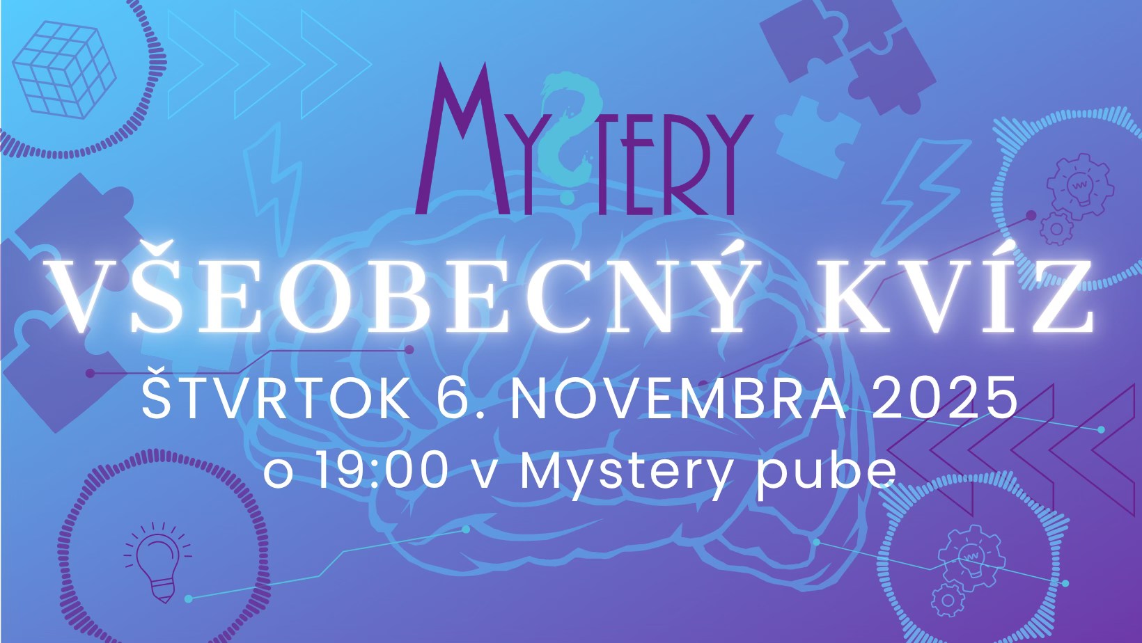 Novembrový Mystery všeobecný kvíz