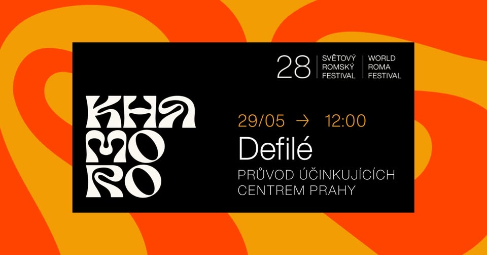 Defilé - průvod účinkujících centrem Prahy