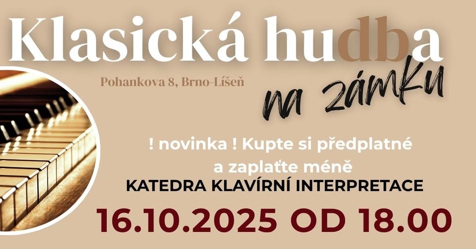 KLASICKÁ HUDBA NA ZÁMKU v Líšni - 1. koncert