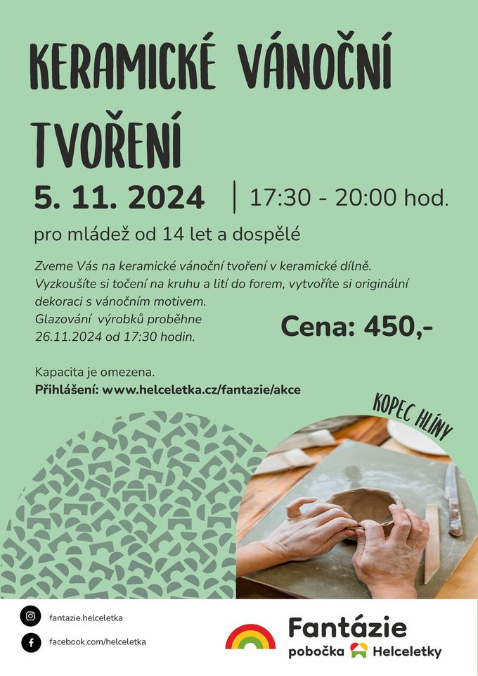 Keramické vánoční tvoření
