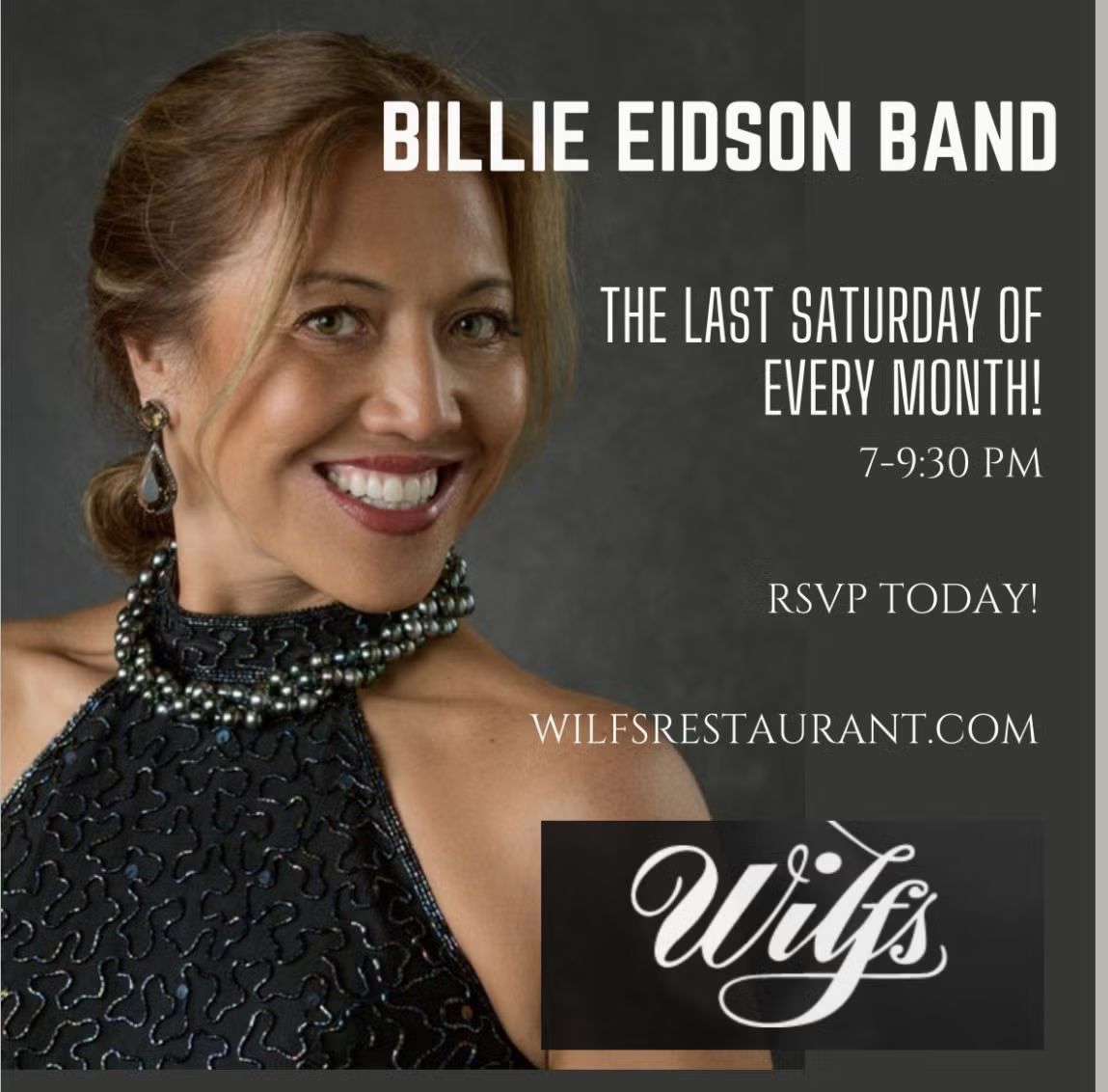 Billie Eidson Band @ WILFS - Last Sat of Every Month