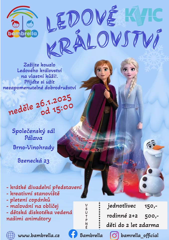 Ledové království 26.1.2025 - Vinohrady