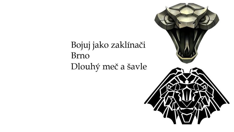 Bojuj jako zaklínači, dlouhý meč a šavle, workshop pro veřejnost