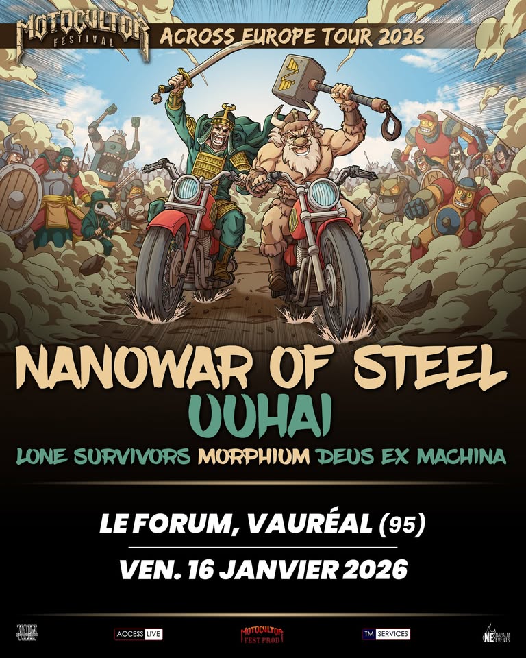 Nanowar of Steel + Uuhai • Motocultor Tour • Vauréal