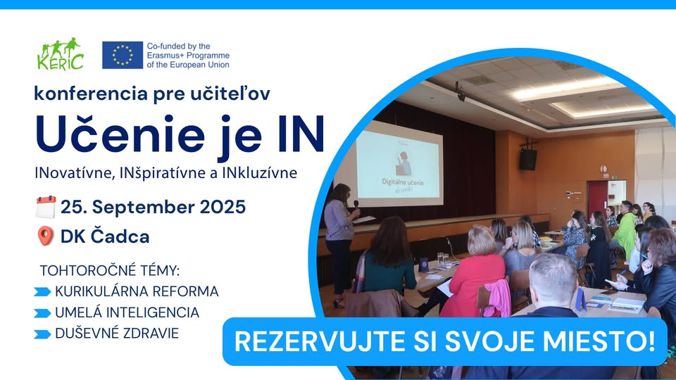 Učenie je IN 2025 – konferencia o vzdelávaní, inováciách a duševnom zdraví